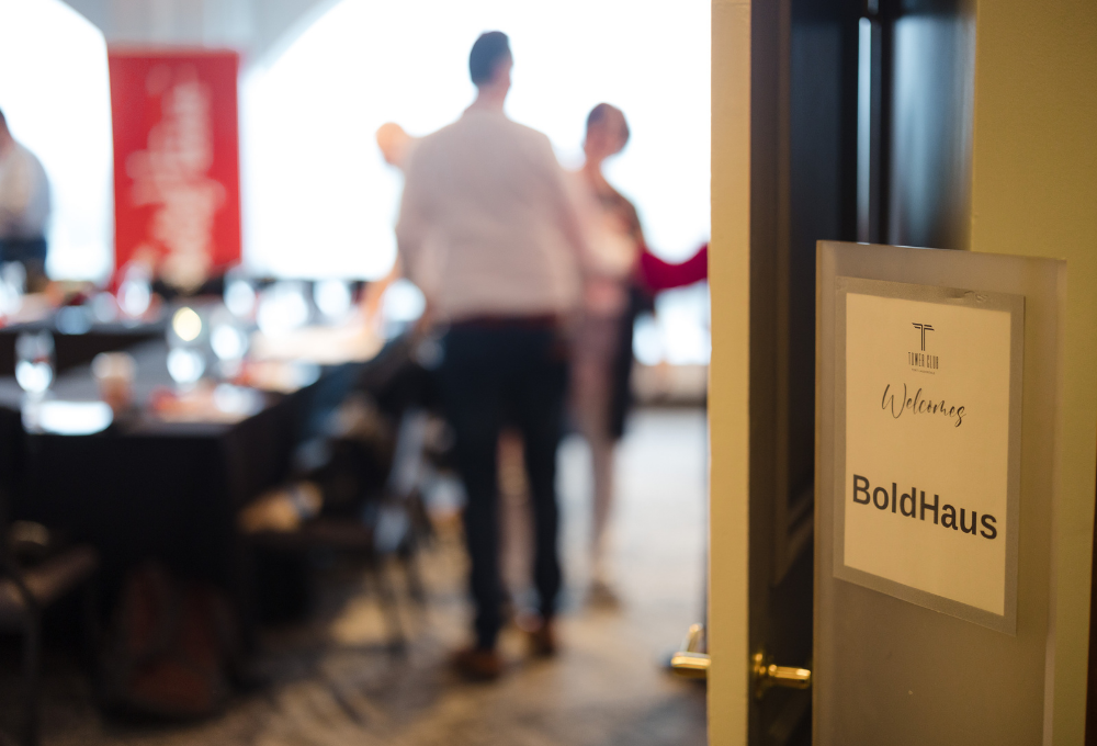 Angelique Rewers coaching at BoldHaus retreat